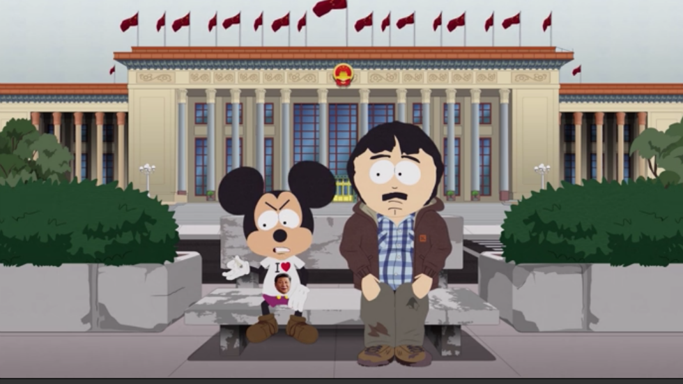 Imagen de Randy con Micky Mouse
