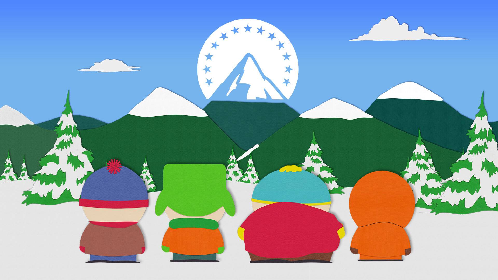 Imagen de unión de South Park con Paramount +